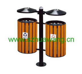 鋼（gāng）木垃圾桶（tǒng）D024