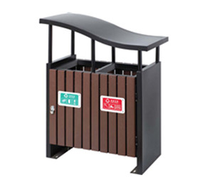 鋼木垃圾（jī）桶D049